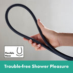 HANSGROHE 28260670 DesignFlex Textile Handshower Hose, 63" - Matte Black