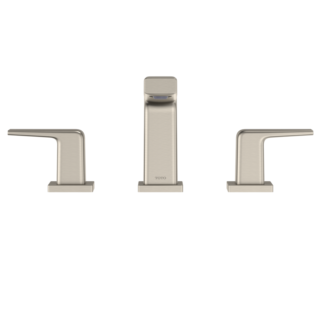 TOTO TLG10201U#BN Gb Series 1.2 Gpm Two Handle Widespread Bathroom Sink Faucet With Drain Assembly - Brushed Nickel
