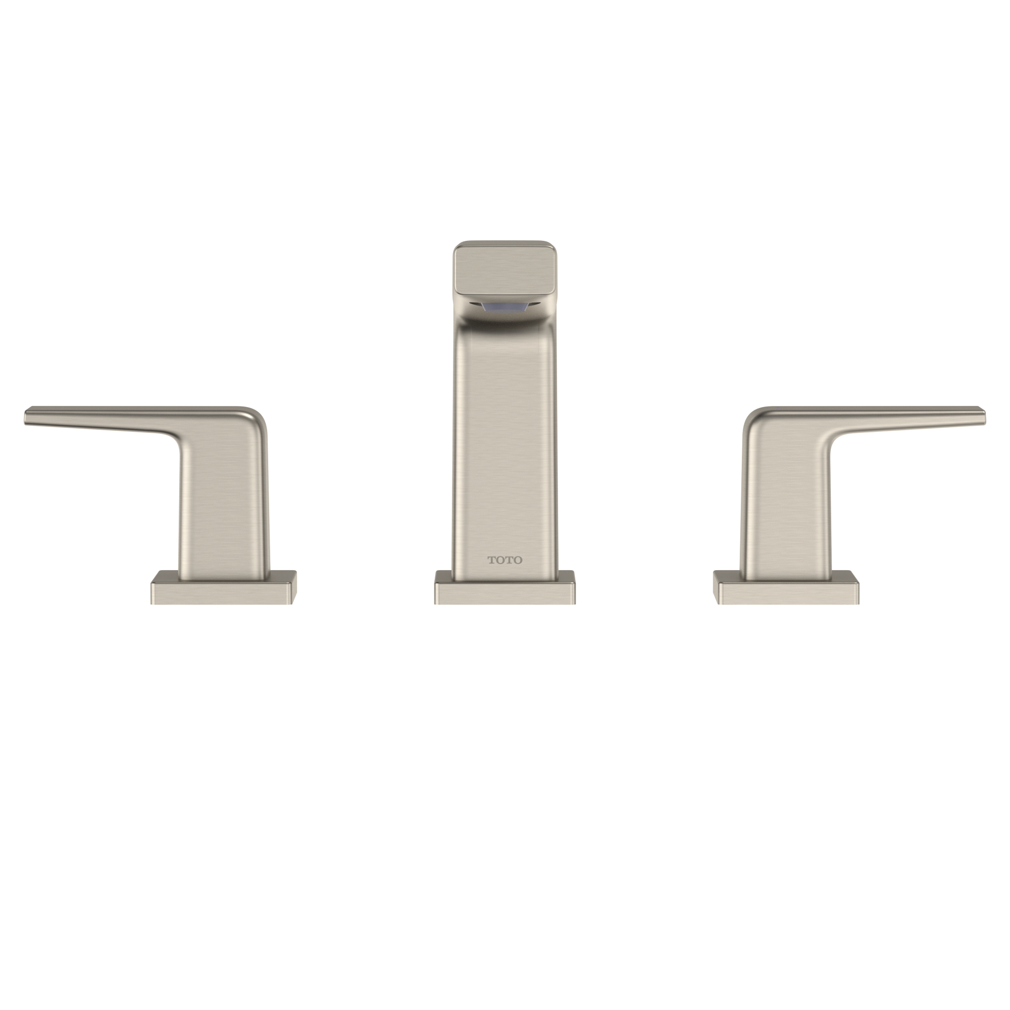 TOTO TLG10201U#BN Gb Series 1.2 Gpm Two Handle Widespread Bathroom Sink Faucet With Drain Assembly - Brushed Nickel