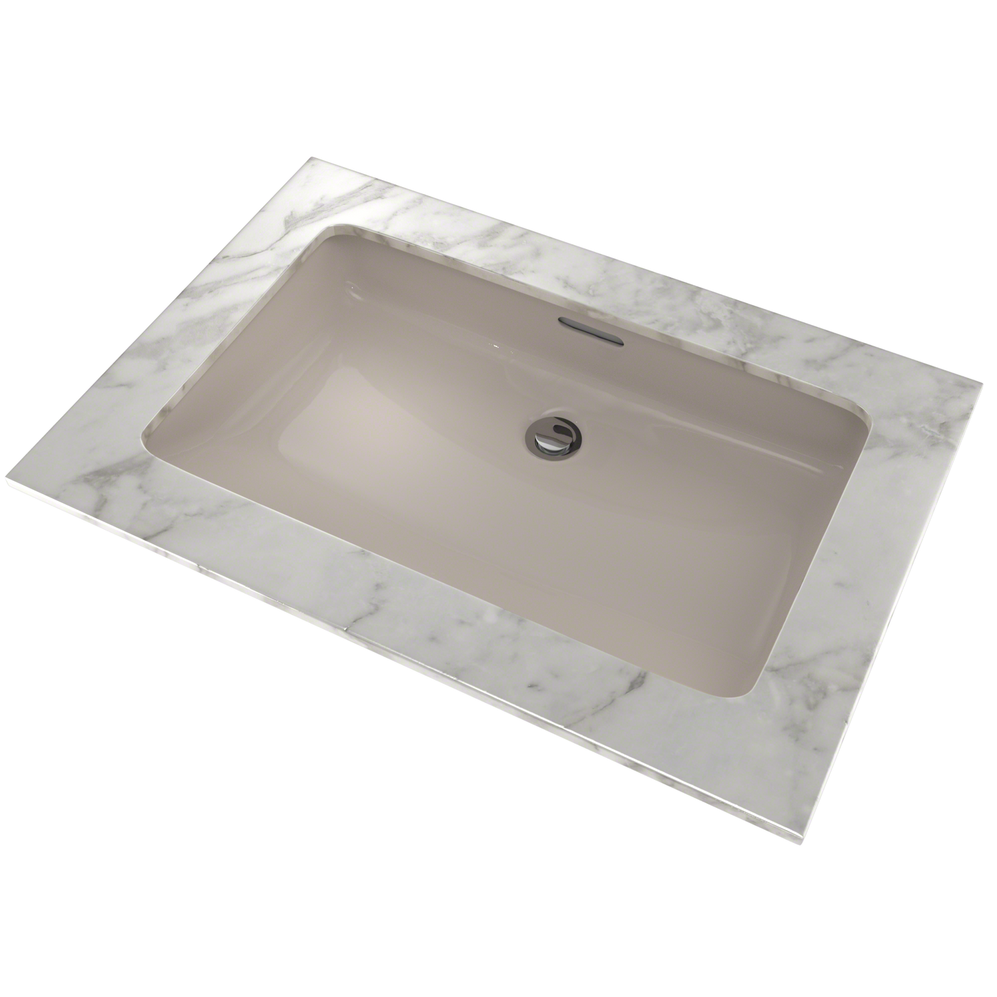 TOTO LT191G#03 Rectangular Undermount Bathroom Sink with CEFIONTECT , Bone