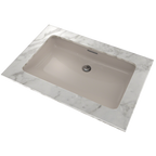 TOTO LT191G#03 Rectangular Undermount Bathroom Sink With Cefiontect - Bone