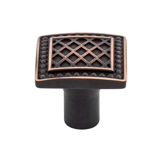 TOP KNOBS TK174TB Trevi 1 1/4" Length Square Knob - Tuscan Bronze