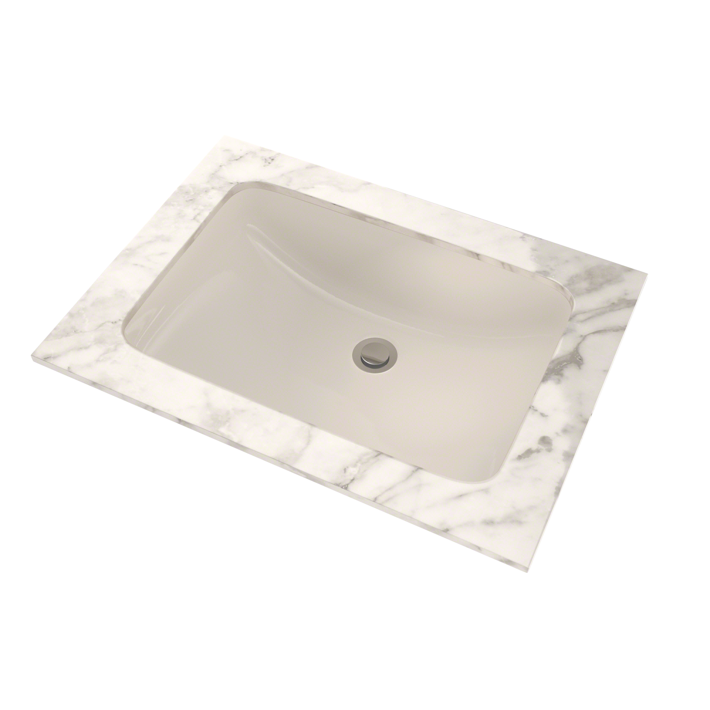 TOTO LT542G#12 19" x 12-3/8" Rectangular Undermount Bathroom Sink with CEFIONTECT , Sedona Beige