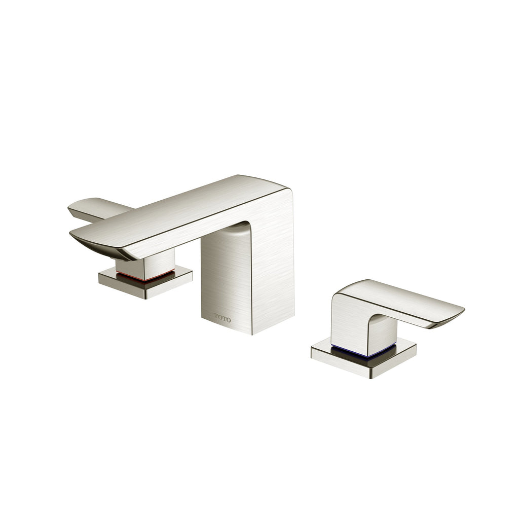 TOTO TLG02201U#BN Gr Series 1.2 Gpm Two Handle Widespread Bathroom Sink Faucet With Drain Assembly - Brushed Nickel