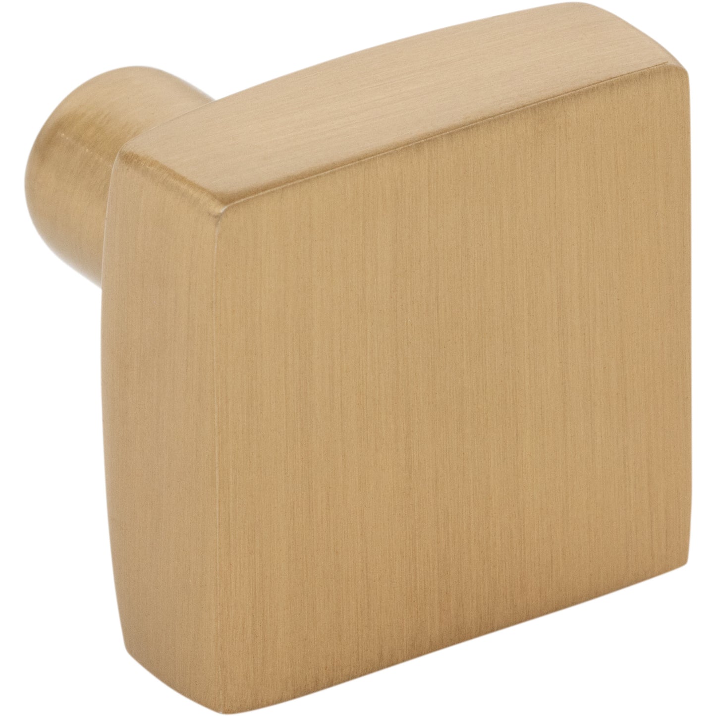 JEFFREY ALEXANDER 845SBZ Dominique 1-1/8" Length Square Knob - Satin Bronze