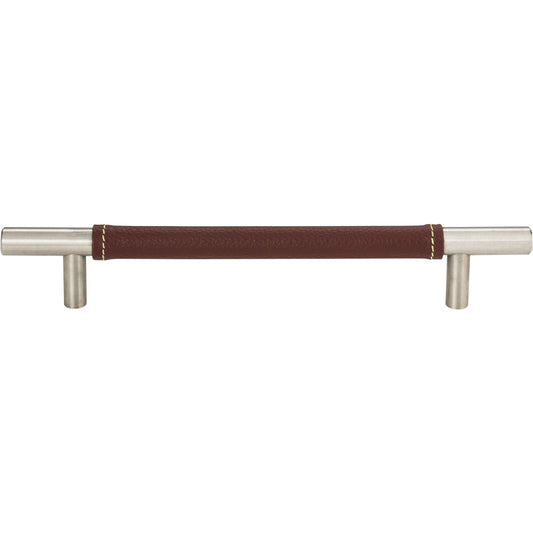 ATLAS 281-OW-BRN Zanzibar 6 5/16" Center to Center Bar Pull - Brushed Nickel