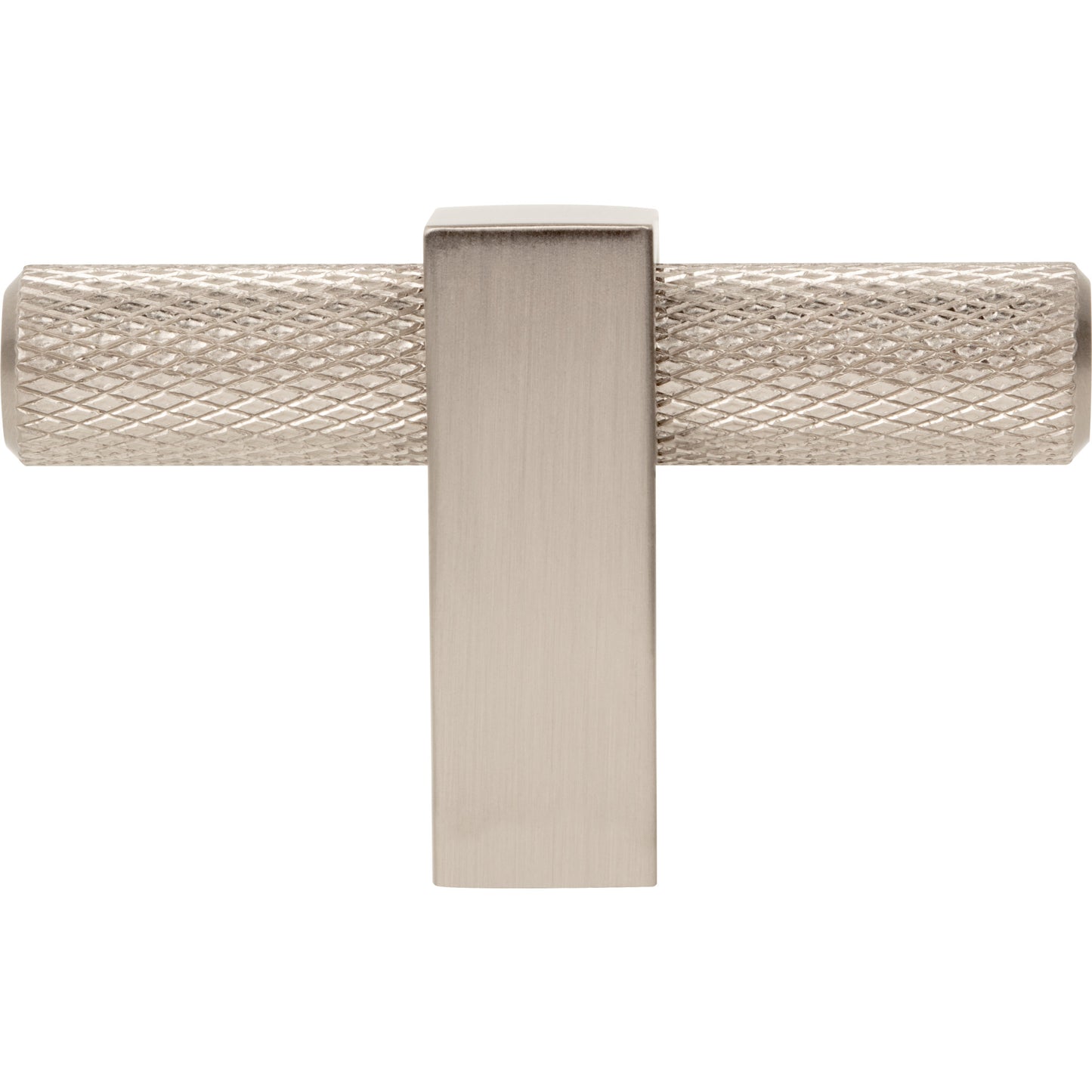 JEFFREY ALEXANDER 498T-SN Larkin Knurled 2-3/8" Length Bar Knob - Satin Nickel