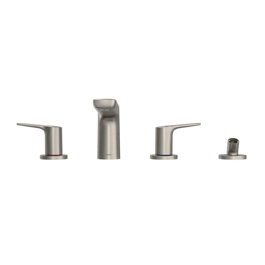 TOTO TBG03202U#BN Gs Four-Hole Deck-Mount Roman Tub Filler Trim With Handshower - Brushed Nickel