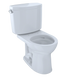 TOTO CST453CEFG#01 Drake II Two-Piece Round 1.28 GPF Universal Height Toilet with CEFIONTECT , Cotton White