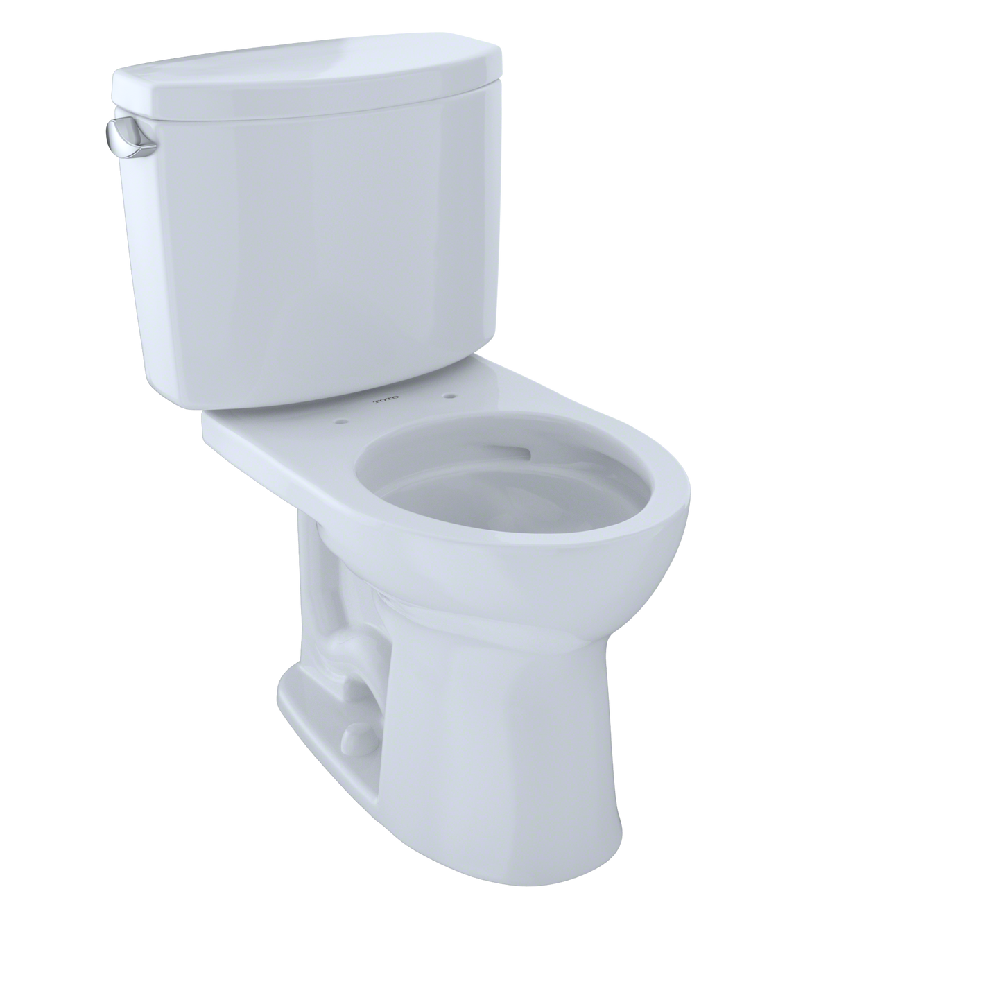 TOTO CST453CEFG#01 Drake II Two-Piece Round 1.28 GPF Universal Height Toilet with CEFIONTECT , Cotton White