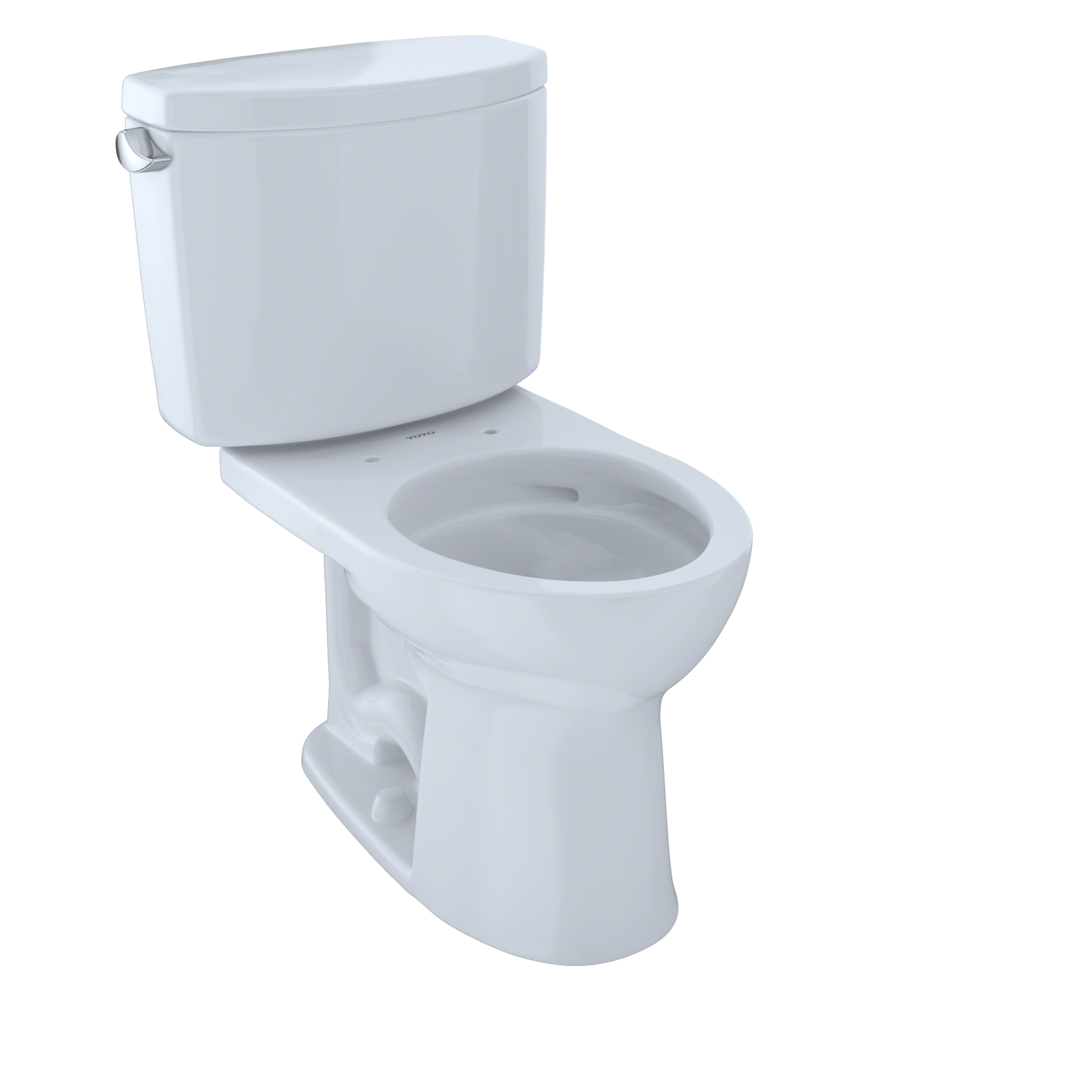 TOTO CST453CEFG#01 Drake Ii Two-Piece Round 1.28 Gpf Universal Height Toilet With Cefiontect - Cotton White