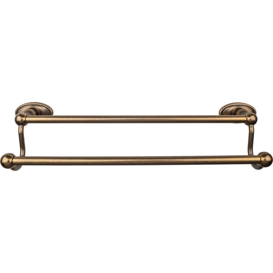 TOP KNOBS ED7GBZC TOP BATH (R) Edwardian Bath Double 20 1/2" Wall Mounted Towel Bar - German Bronze