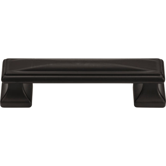 ATLAS 372-BL Wadsworth 3 3/4" Center to Center Bar Pull , Matte Black