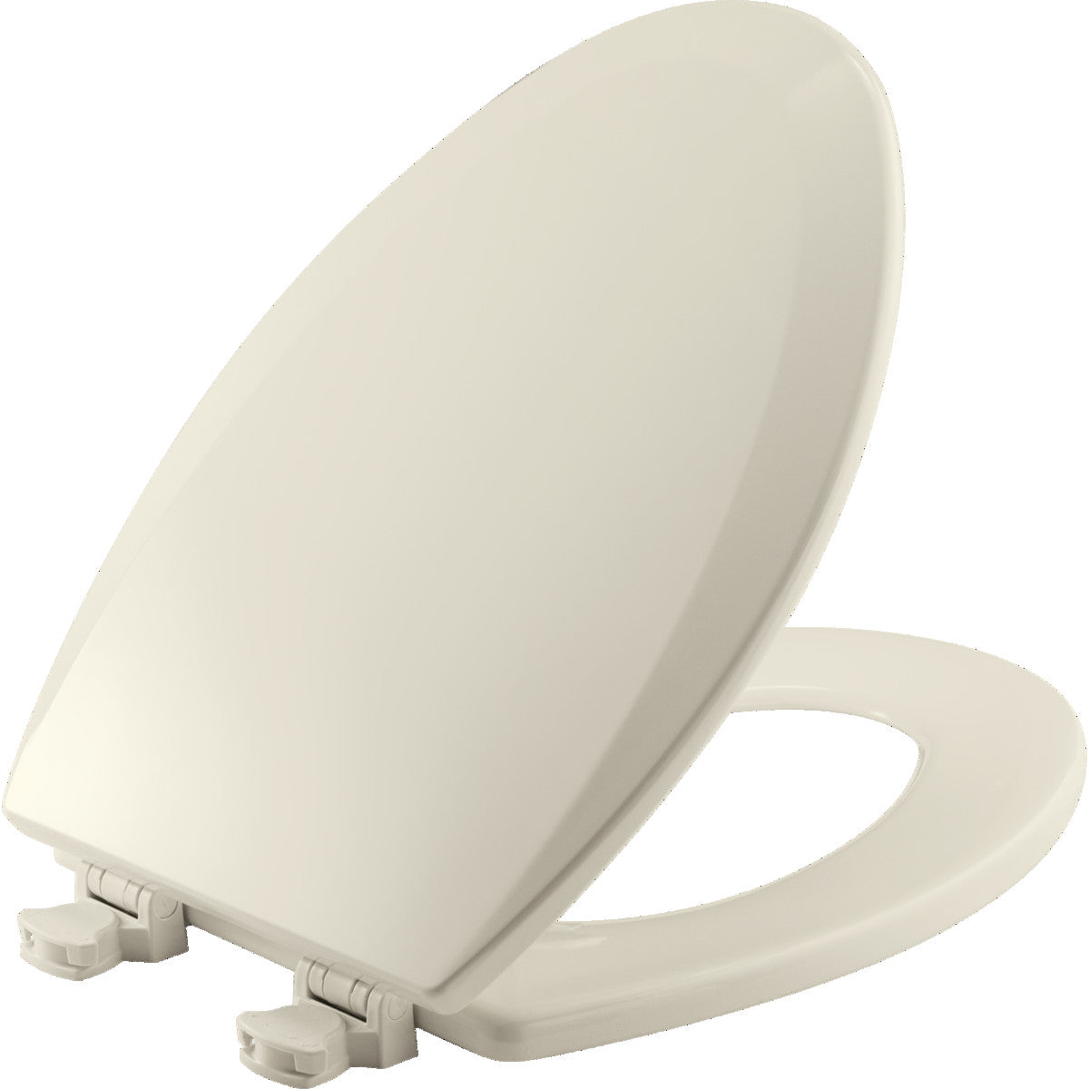 Bemis Elongated Enameled Wood Toilet Seat in Biscuit with Easy•Clean Hinge