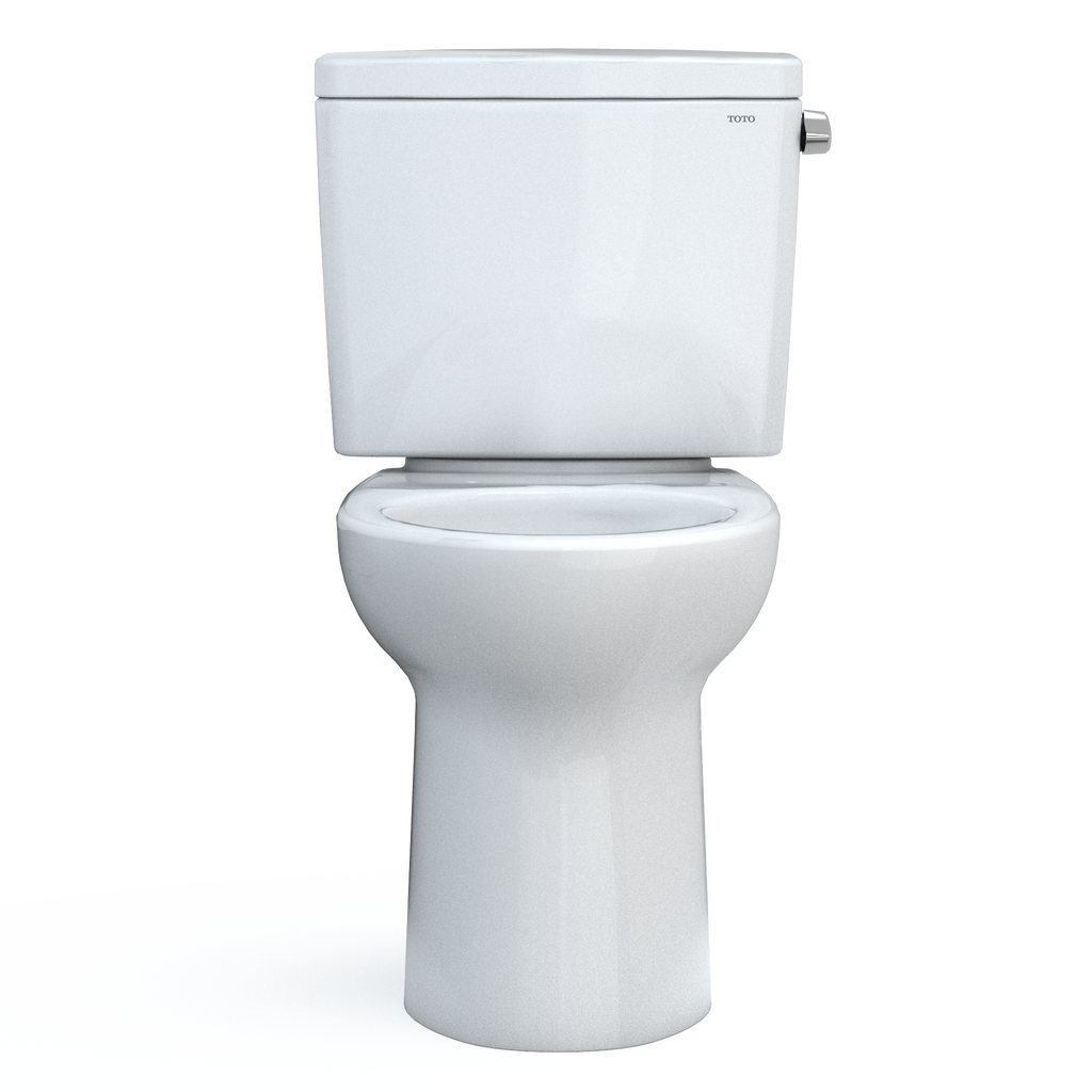 TOTO CST776CERG#01 Drake Two-Piece Elongated 1.28 Gpf Tornado Flush Toilet With Cefiontect And Right-Hand Trip Lever - Cotton White