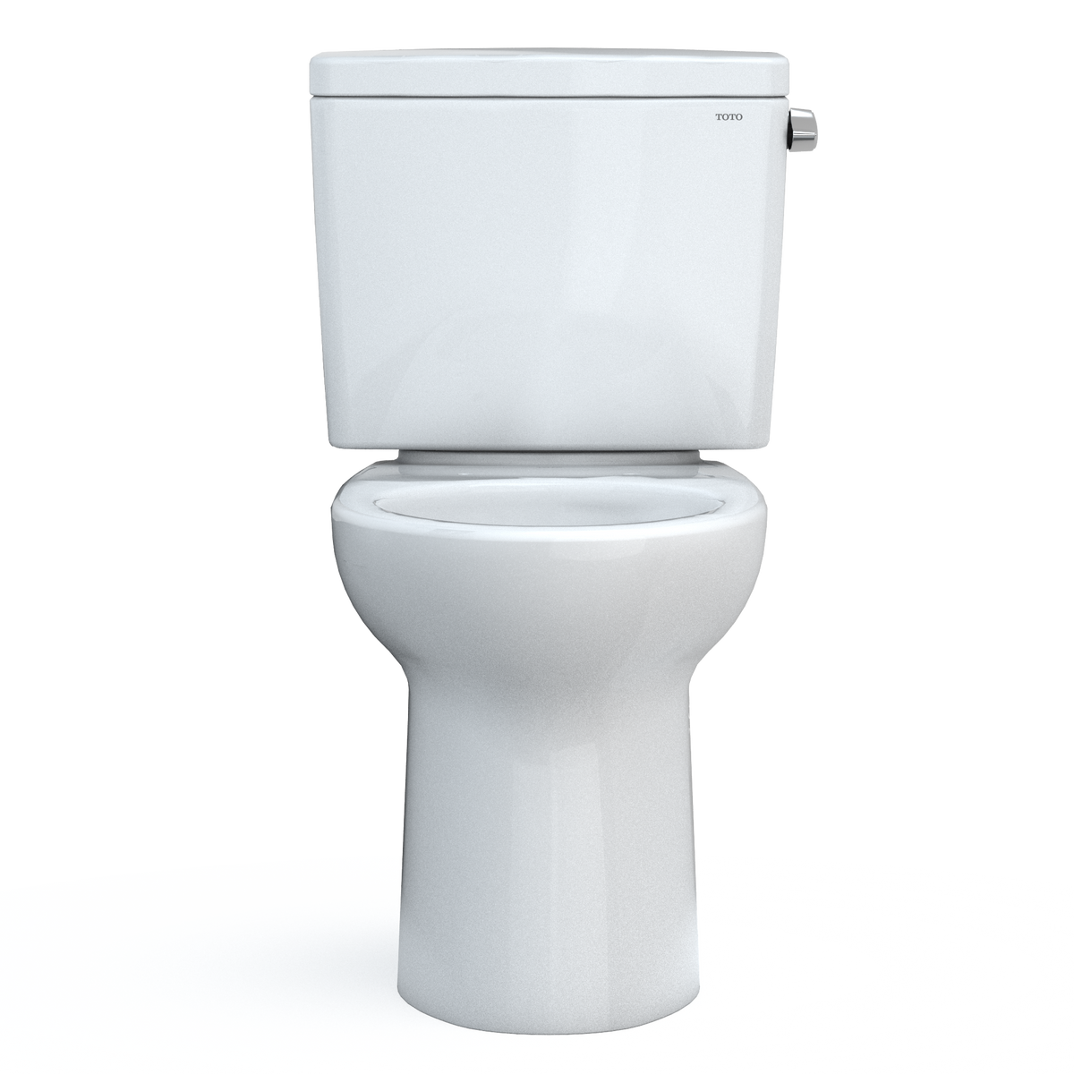 TOTO CST776CERG#01 Drake Two-Piece Elongated 1.28 Gpf Tornado Flush Toilet With Cefiontect And Right-Hand Trip Lever - Cotton White