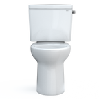 TOTO CST776CEFRG.10#01 Drake Two-Piece Elongated 1.28 Gpf Universal Height Tornado Flush Toilet With Cefiontect And Right-Hand Trip Lever - Cotton White
