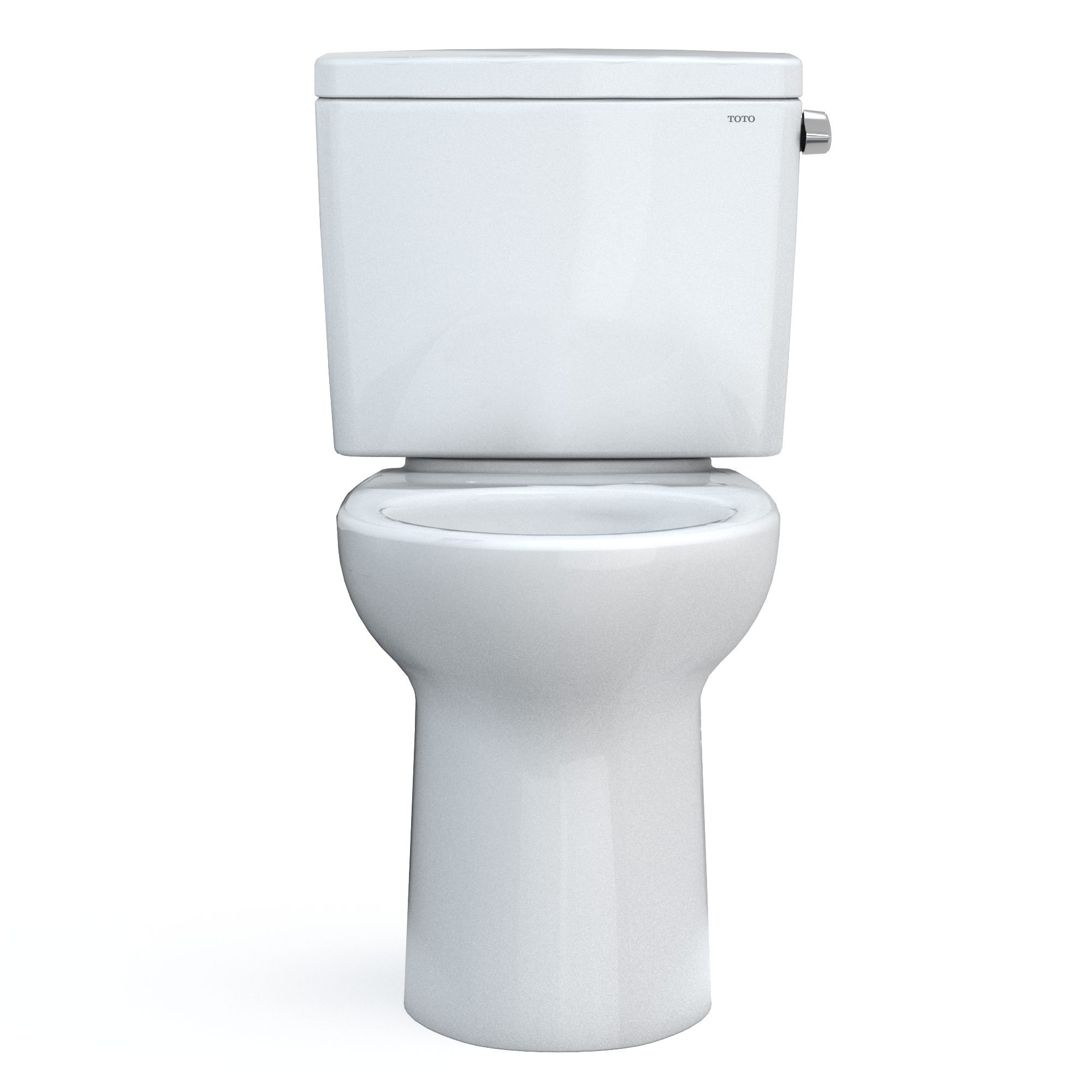 TOTO CST776CEFRG.10#01 Drake Two-Piece Elongated 1.28 Gpf Universal Height Tornado Flush Toilet With Cefiontect And Right-Hand Trip Lever - Cotton White