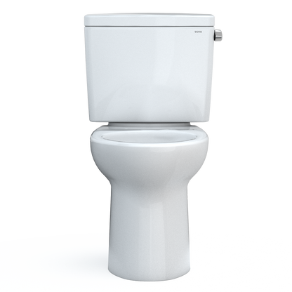 TOTO CST776CEFRG.10#01 Drake Two-Piece Elongated 1.28 Gpf Universal Height Tornado Flush Toilet With Cefiontect And Right-Hand Trip Lever - Cotton White