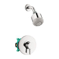 HANSGROHE 04907000 Clubmaster Pressure Balance Shower Set with Rough, 2.5 GPM - Chrome