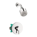 HANSGROHE 04907000 Clubmaster Pressure Balance Shower Set with Rough, 2.5 GPM - Chrome