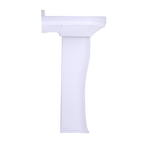 TOTO LPT642.8#01 Dartmouth Rectangular Pedestal Bathroom Sink with Arched Front for 8 Inch Center Faucets , Cotton White
