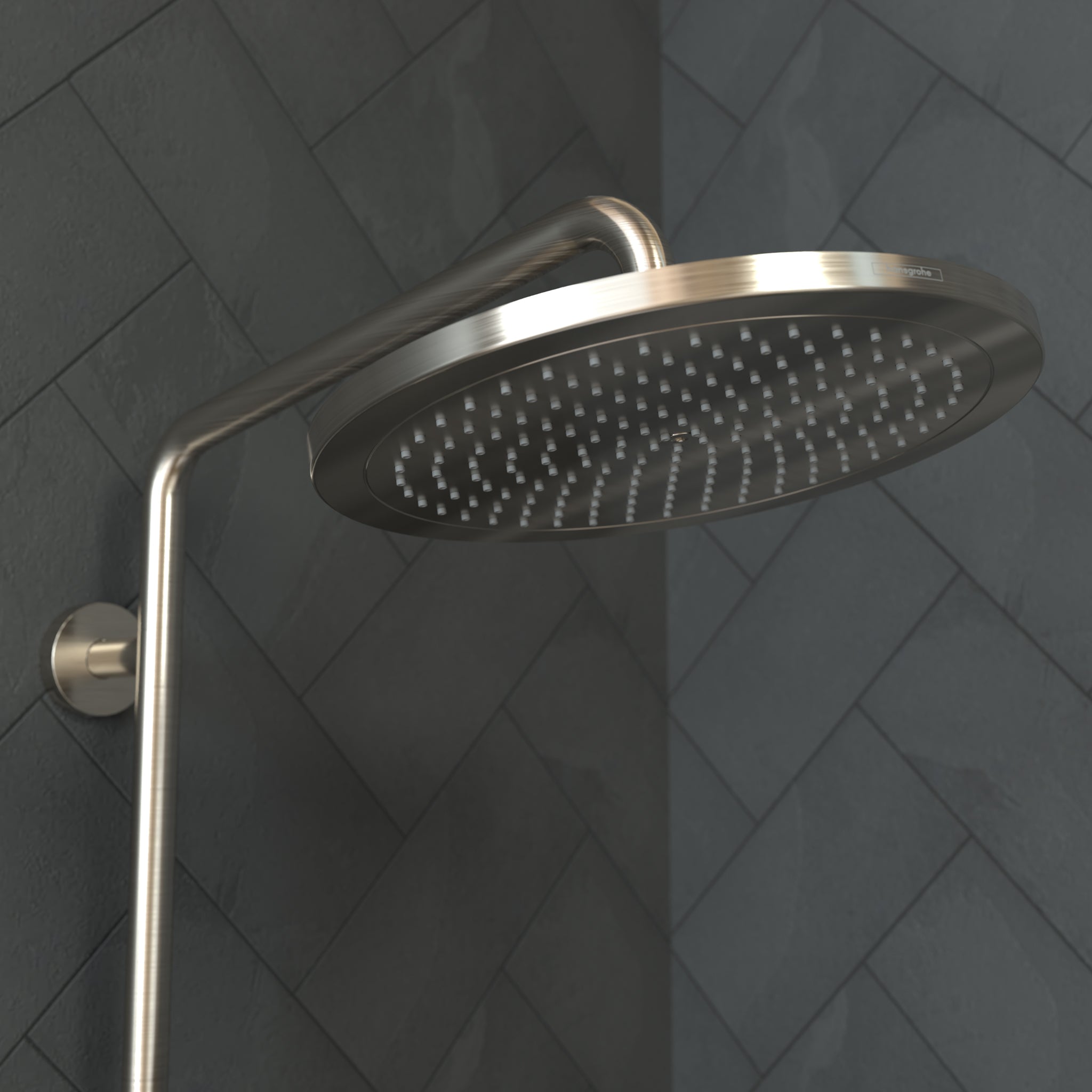 HANSGROHE 26217821 Croma Showerhead 280 1-Jet, 1.75 GPM - Brushed Nickel