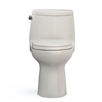 TOTO MS604124CEFG#12 Ultramax Ii One-Piece Elongated 1.28 Gpf Universal Height Toilet With Cefiontect And Ss124 Softclose Seat - Sedona Beige