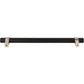 JEFFREY ALEXANDER 5192MBSN Key Grande 192 mm Center-to-Center Bar Pull - Matte Black w/Satin Nickel