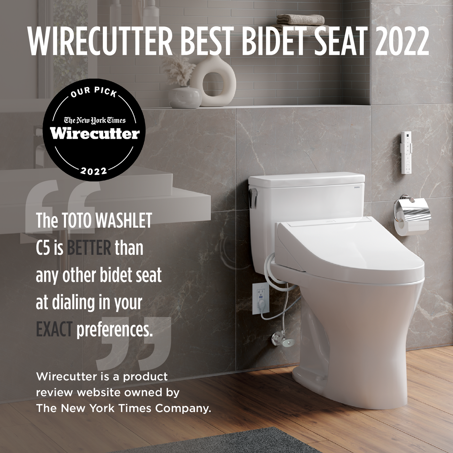 TOTO SW3083#01 WASHLET C5 Electronic Bidet Toilet Seat with PREMIST and EWATER+ Wand Cleaning , Cotton White