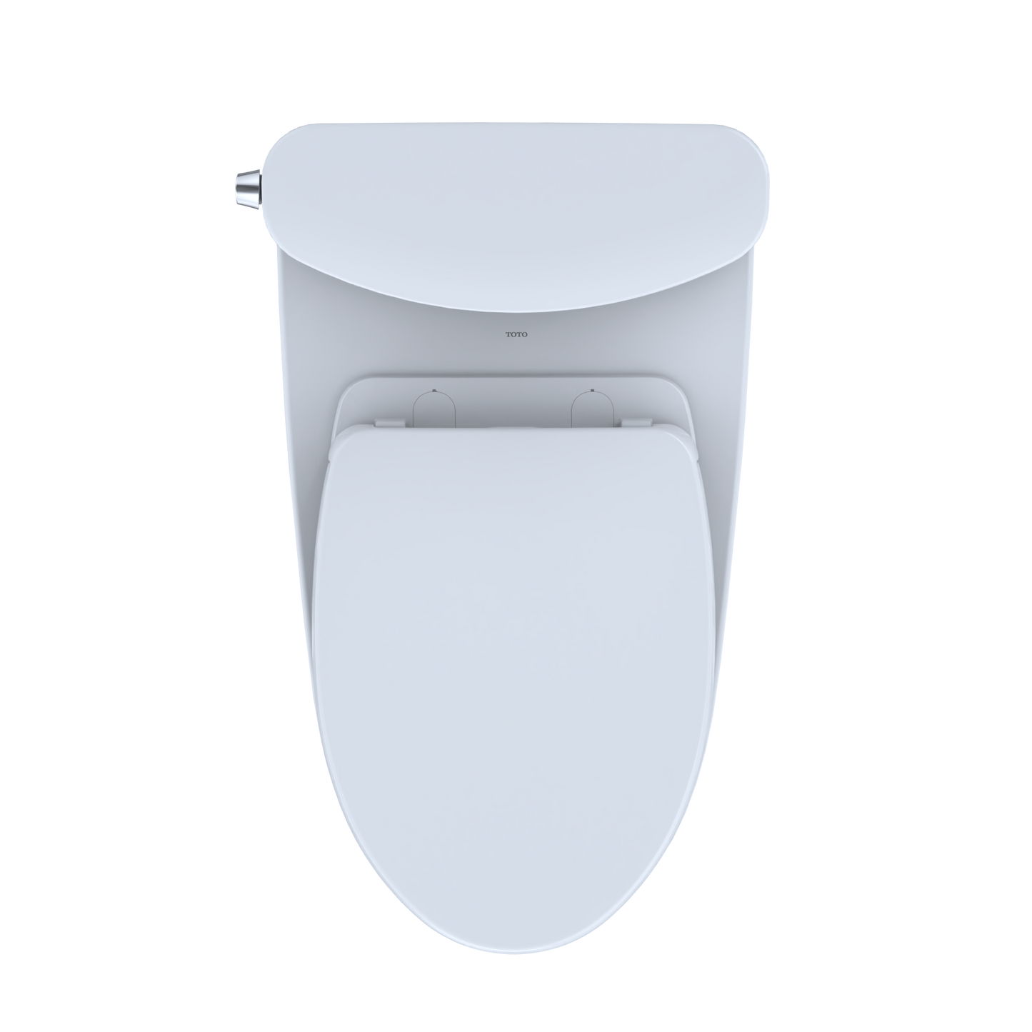 TOTO MS442124CEFG#01 Nexus Two-Piece Elongated 1.28 GPF Universal Height Toilet with CEFIONTECT and SS124 SoftClose Seat , Cotton White