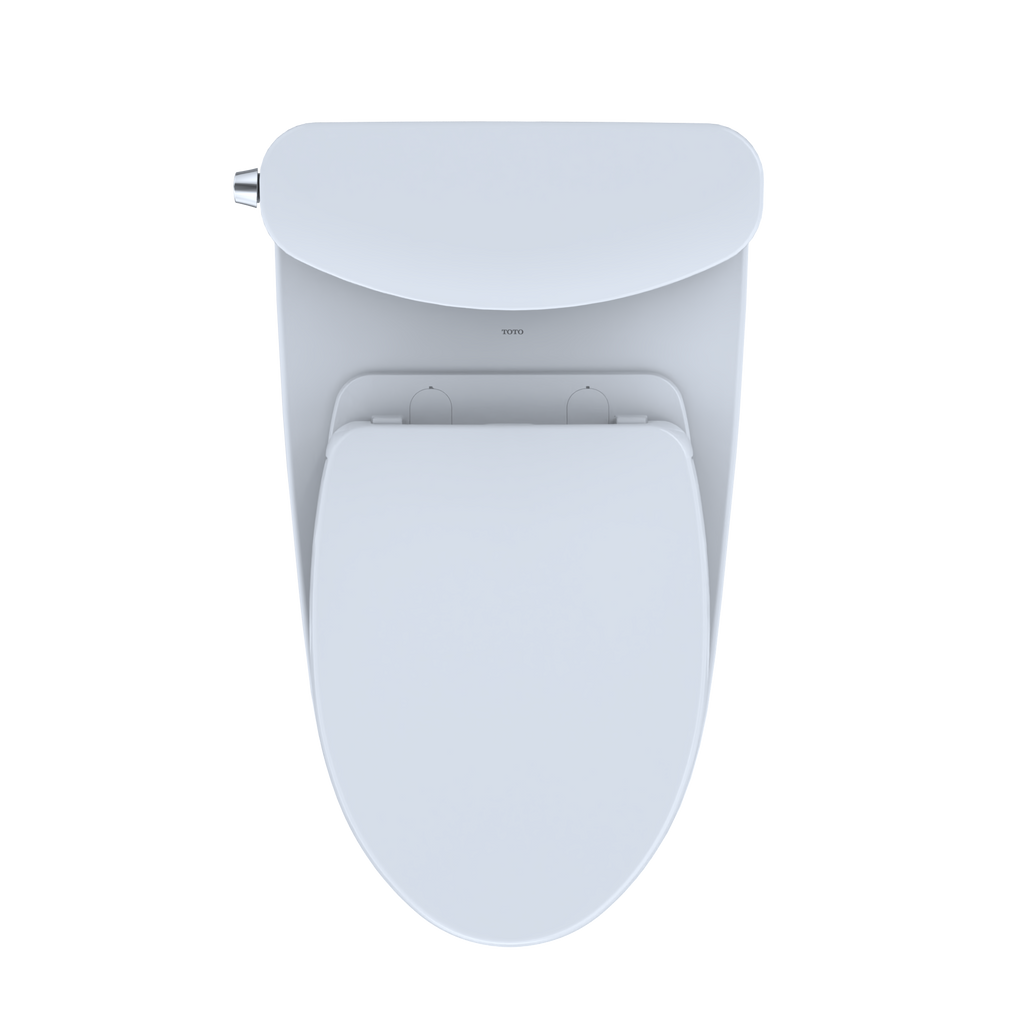TOTO MS442124CUFG#01 Nexus 1G Two-Piece Elongated 1.0 Gpf Universal Height Toilet With Cefiontect And Ss124 Softclose Seat - Cotton White