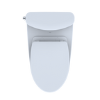 TOTO MS442124CUFG#01 Nexus 1G Two-Piece Elongated 1.0 Gpf Universal Height Toilet With Cefiontect And Ss124 Softclose Seat - Cotton White