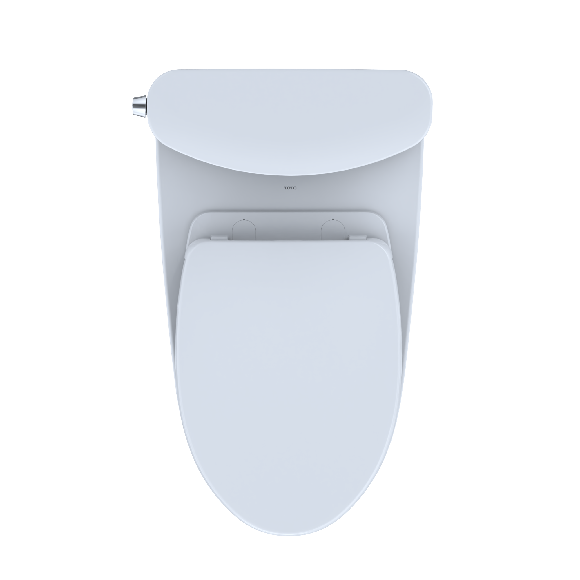TOTO MS442124CUFG#01 Nexus 1G Two-Piece Elongated 1.0 Gpf Universal Height Toilet With Cefiontect And Ss124 Softclose Seat - Cotton White