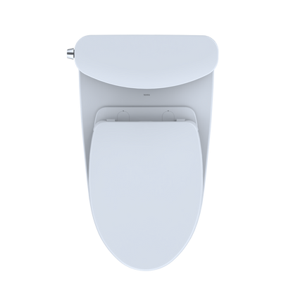 TOTO MS442124CEFG#01 Nexus Two-Piece Elongated 1.28 Gpf Universal Height Toilet With Cefiontect And Ss124 Softclose Seat - Cotton White