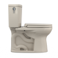 TOTO MS454124CUFG#03 Drake II 1G Two-Piece Elongated 1.0 GPF Universal Height Toilet with CEFIONTECT and SS124 SoftClose Seat , Bone