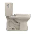 TOTO MS454124CUFG#03 Drake Ii 1G Two-Piece Elongated 1.0 Gpf Universal Height Toilet With Cefiontect And Ss124 Softclose Seat - Bone