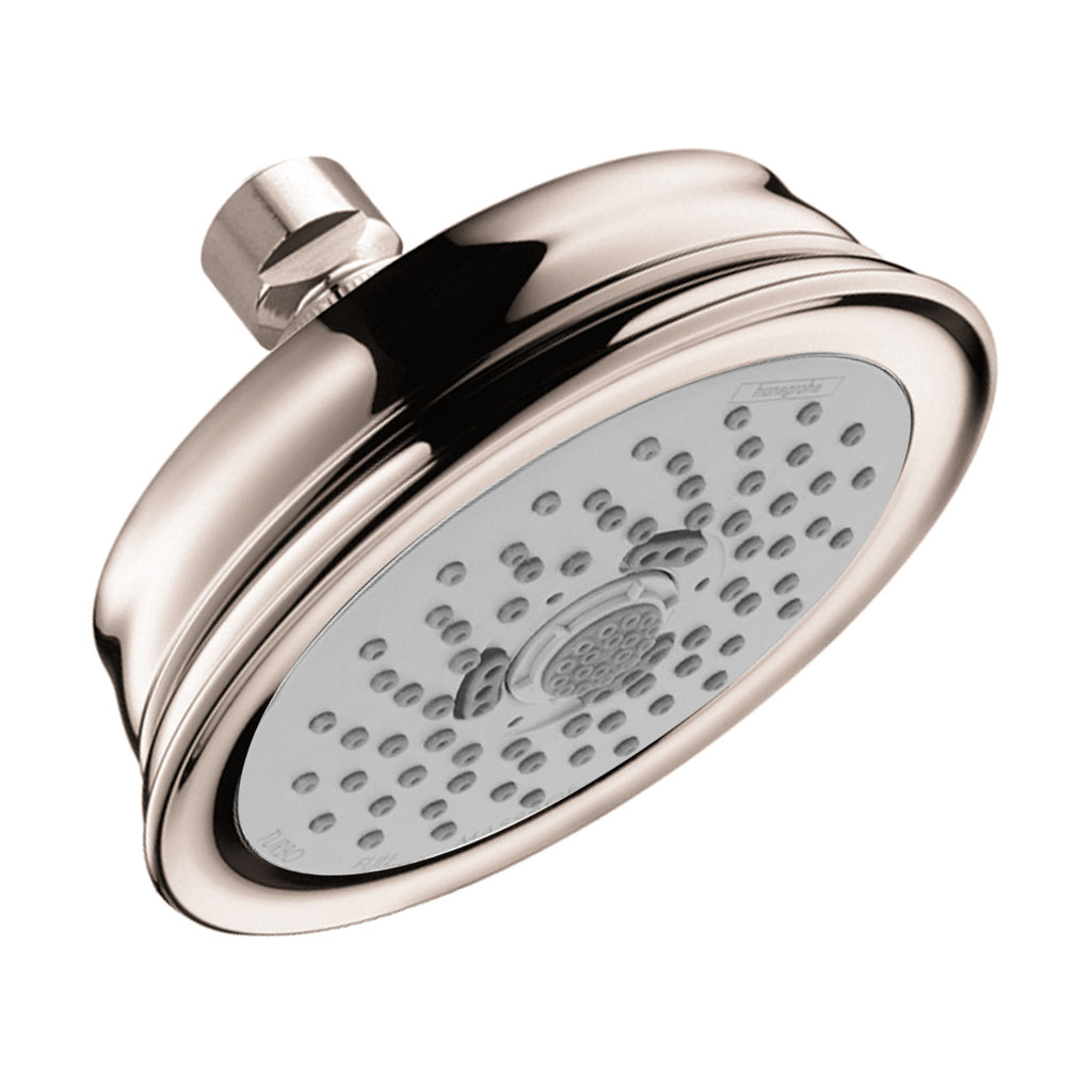 HANSGROHE 04930830 Croma 100 Classic Showerhead 3-Jet, 1.5 GPM - Polished Nickel