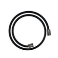 AXOR 28228340 Shower Solutions Textile Hose with Cylindircal Nut, 49" - Brushed Black Chrome