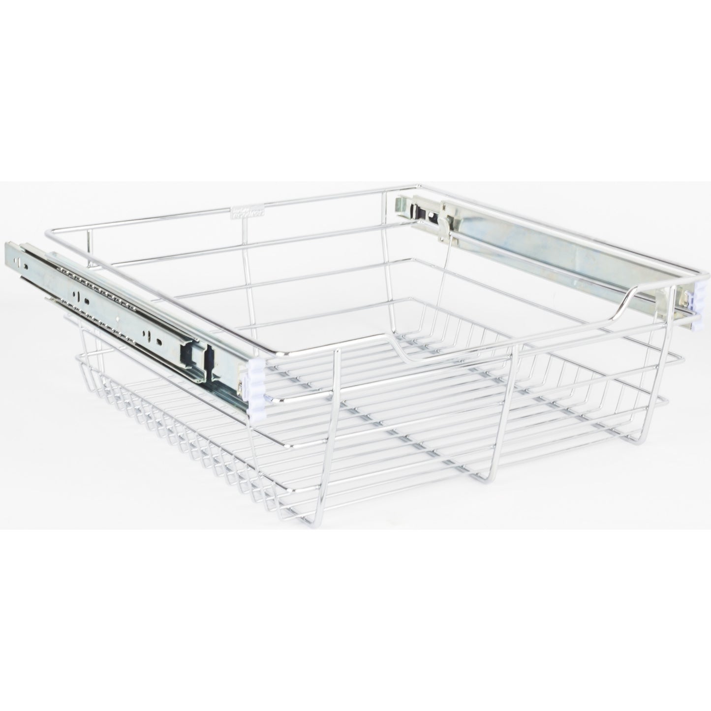 HARDWARE RESOURCES POB1-14176CH Chrome Closet Pullout Basket with Slides 14"D x 17"W x 6"H - Polished Chrome