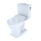 TOTO MS494234CEMFRG#01 Connelly Two-Piece Elongated Dual Flush 1.28 and 0.9 GPF with CEFIONTECT and Right Lever , Cotton White