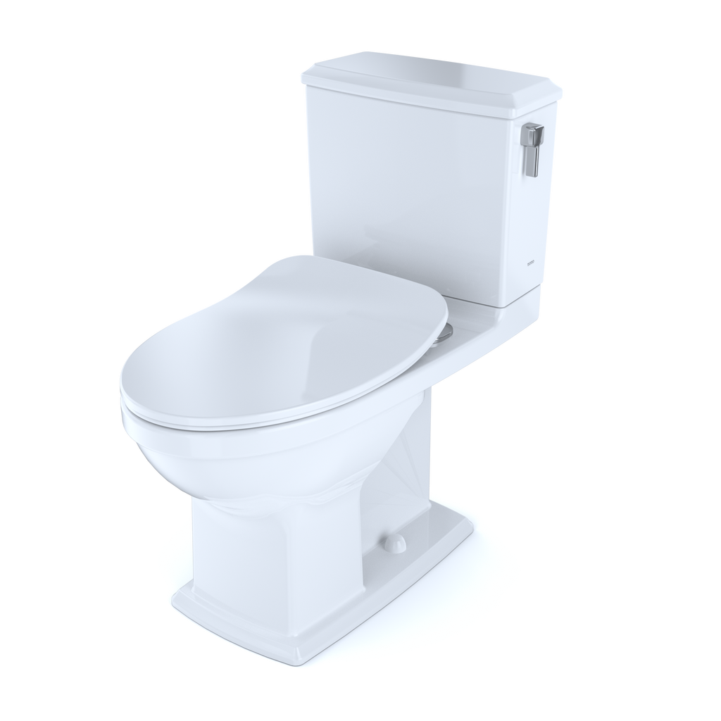 TOTO MS494234CEMFRG#01 Connelly Two-Piece Elongated Dual Flush 1.28 And 0.9 Gpf With Cefiontect And Right Lever - Cotton White