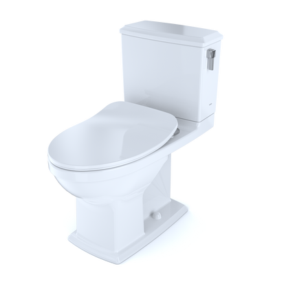 TOTO MS494234CEMFRG#01 Connelly Two-Piece Elongated Dual Flush 1.28 And 0.9 Gpf With Cefiontect And Right Lever - Cotton White