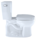 TOTO CST243EF#01 Entrada Two-Piece Round 1.28 GPF Universal Height Toilet , Cotton White