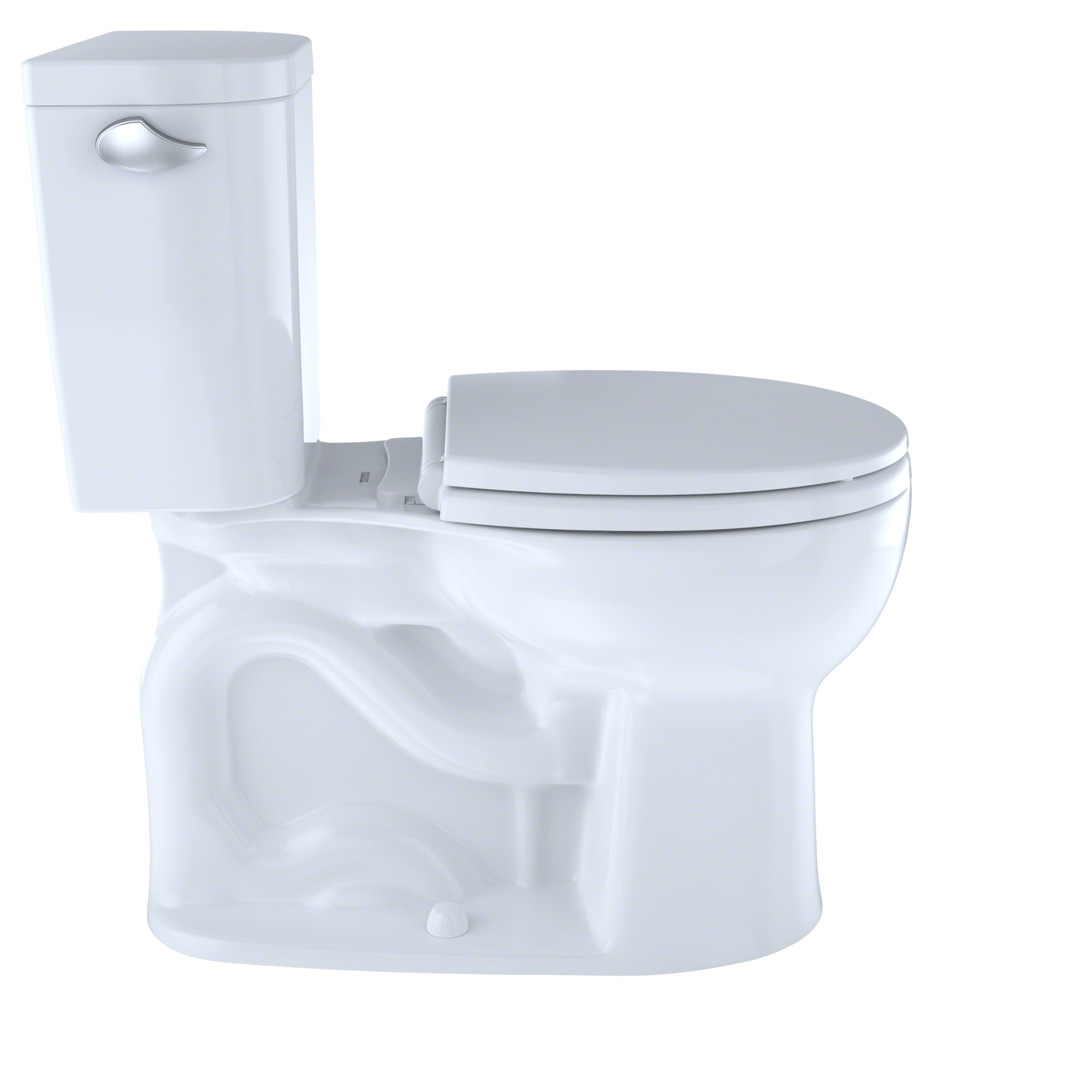 TOTO CST243EF#01 Entrada Two-Piece Round 1.28 GPF Universal Height Toilet , Cotton White