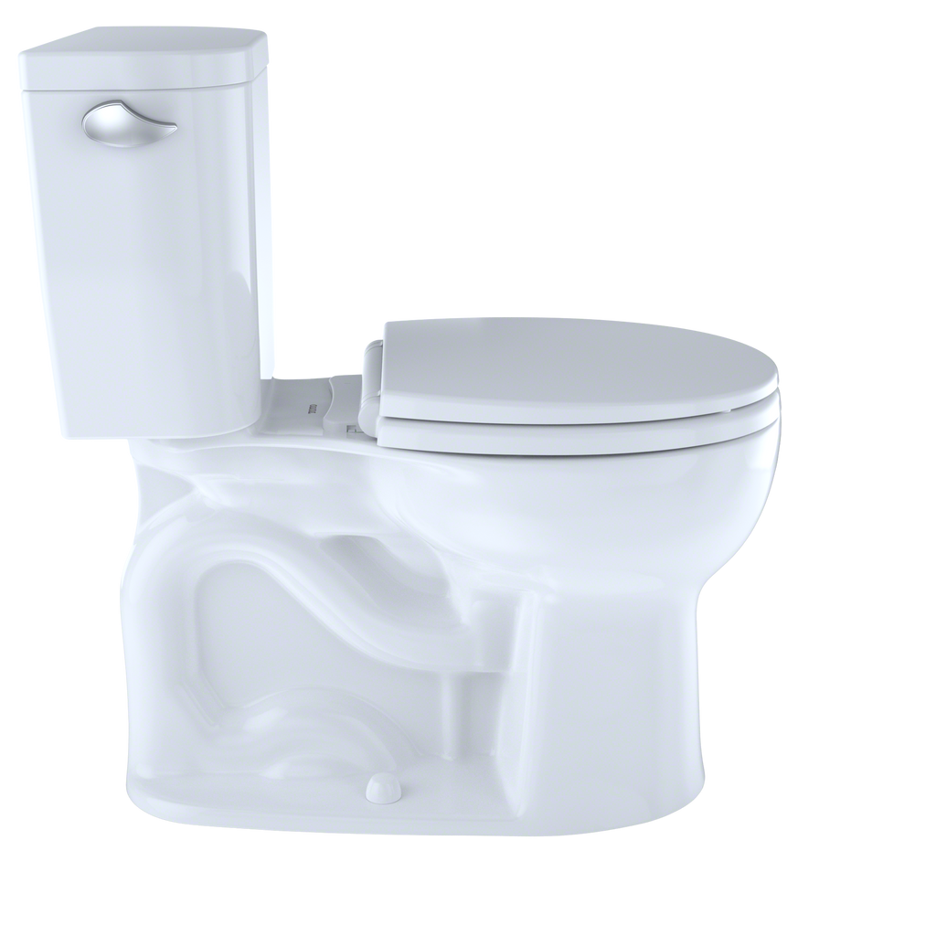TOTO CST243EF#01 Entrada Two-Piece Round 1.28 Gpf Universal Height Toilet - Cotton White