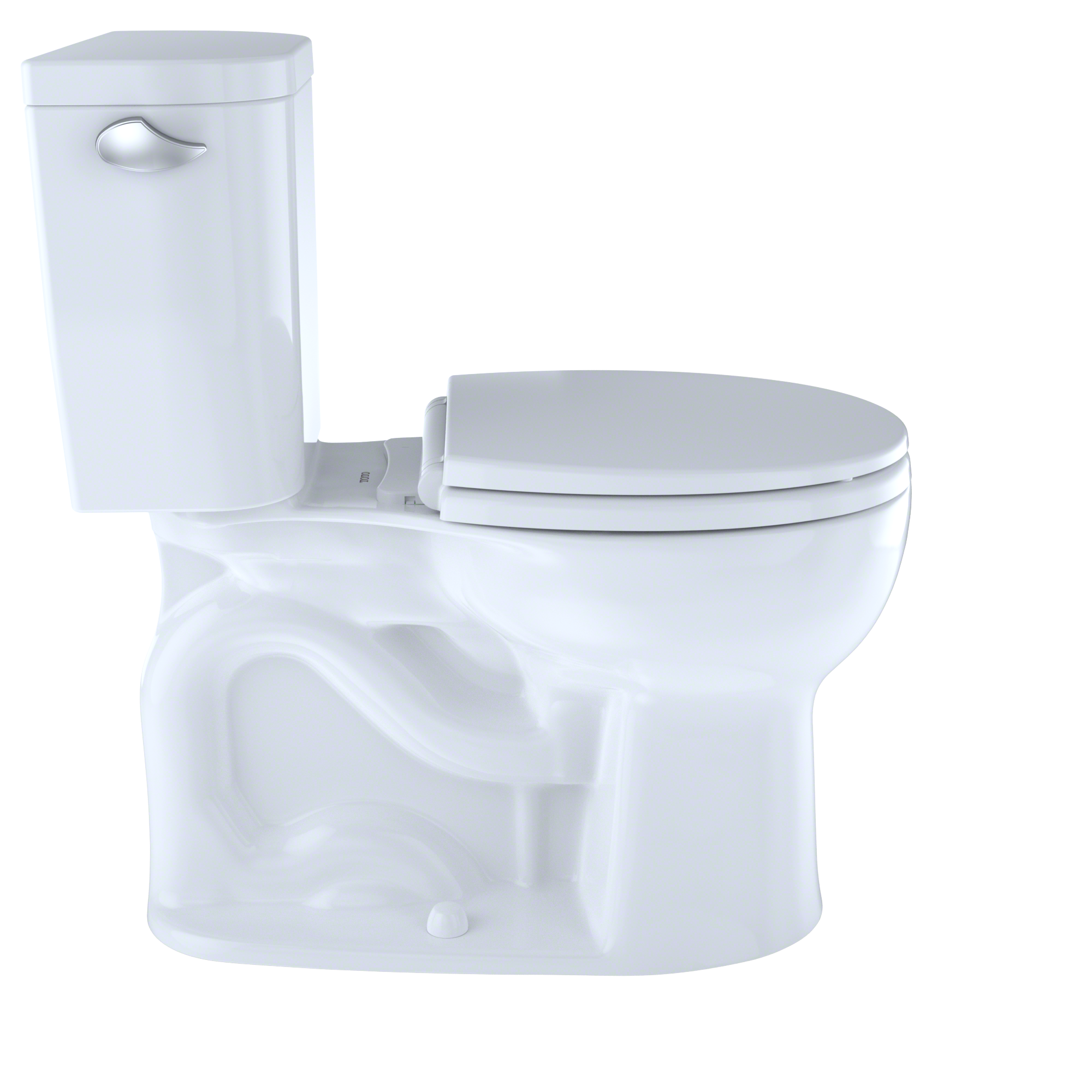 TOTO CST243EF#01 Entrada Two-Piece Round 1.28 Gpf Universal Height Toilet - Cotton White