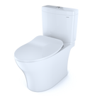 TOTO MS446234CEMGN#01 Aquia Iv Two-Piece Elongated Dual Flush 1.28 And 0.9 Gpf Toilet With Cefiontect And Softclose Seat - Cotton White