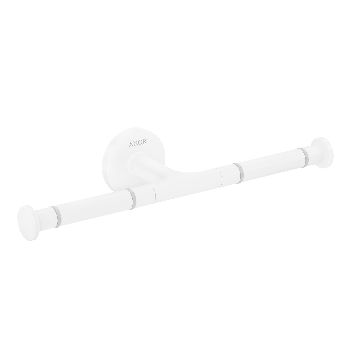 AXOR Universal Circular Double Toilet Paper Holder in Matte White