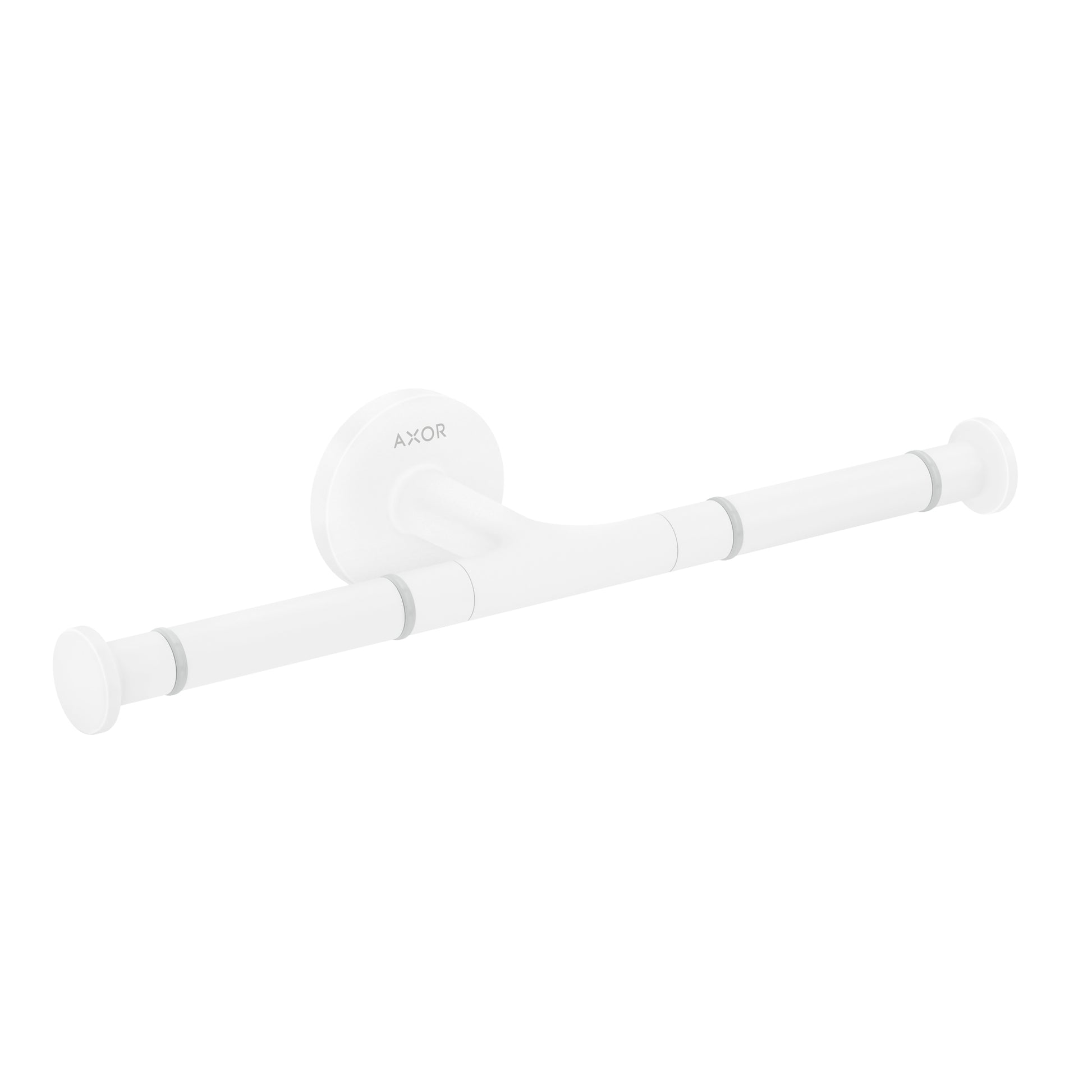 AXOR Universal Circular Double Toilet Paper Holder in Matte White